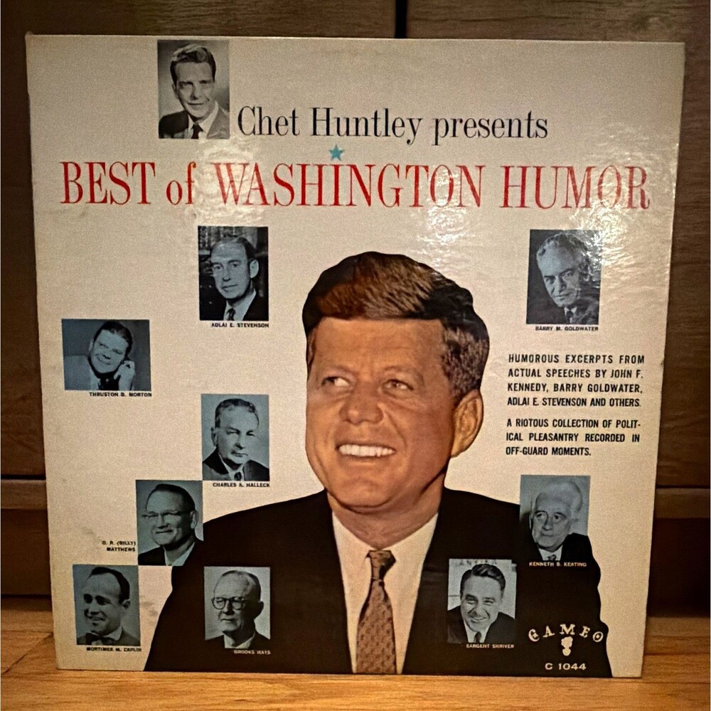 Chet Huntley Best of Washington Humor Cameo 12" 33RPM Vinyl LP C 1044